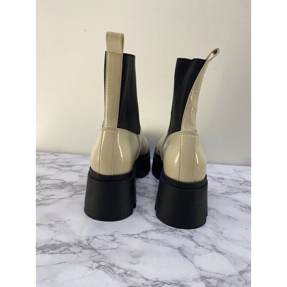 OPEN EDIT Women's  Iris Lug Chelsea Boot In Ivory Sz 8M - Picture 3 of 5